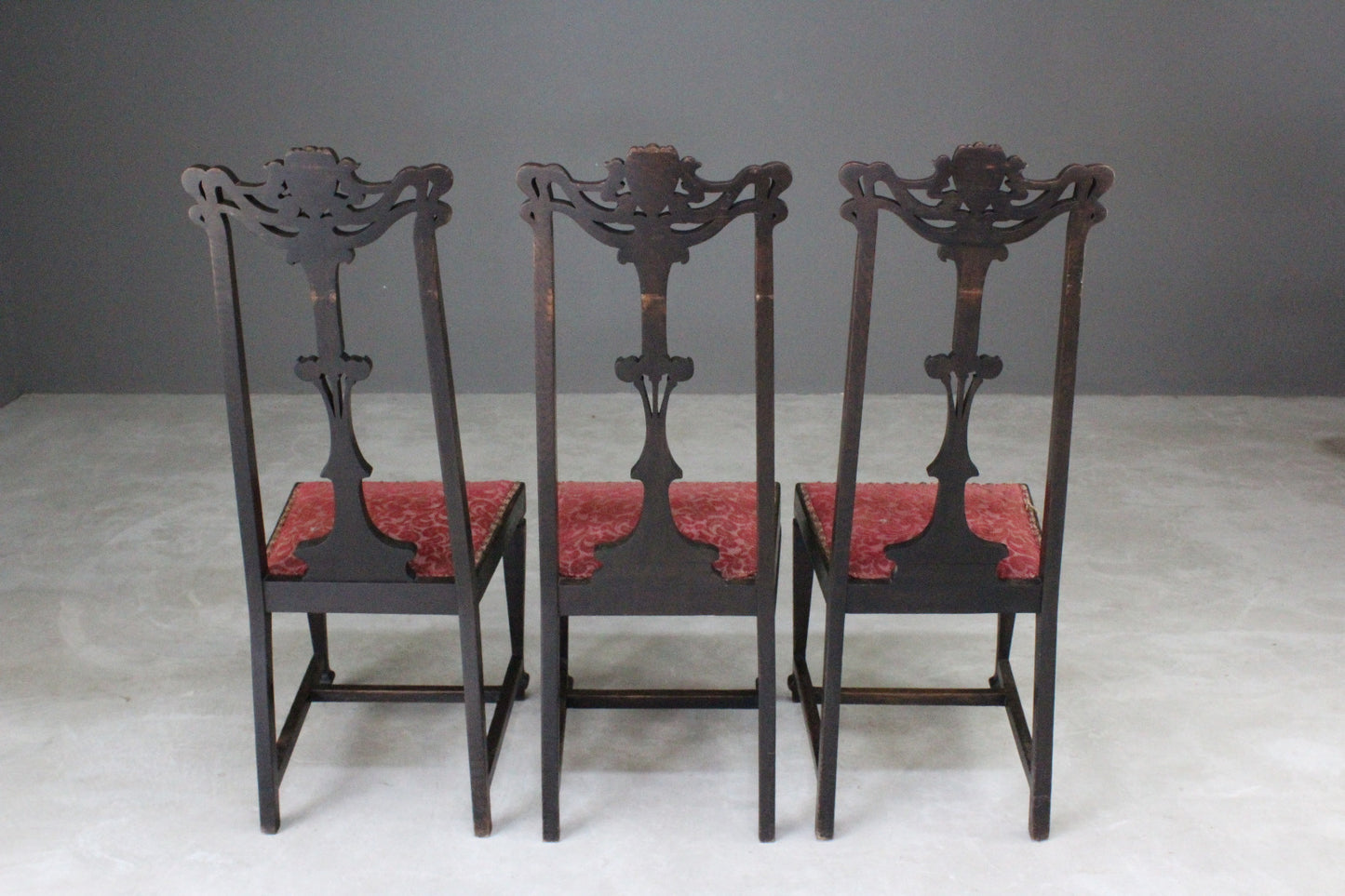 Art Nouveau High Back Dining Chairs - Kernow Furniture