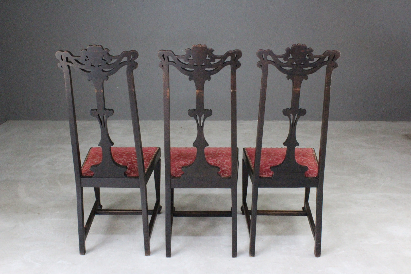 Art Nouveau High Back Dining Chairs - Kernow Furniture