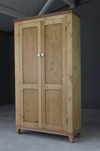 Stripped Pine Kitchen Cupboard Larder - Kernow Furniture