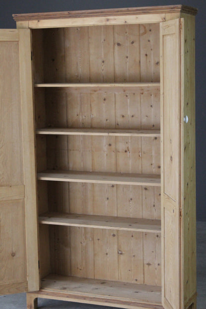 Stripped Pine Kitchen Cupboard Larder - Kernow Furniture