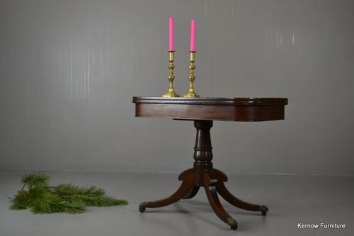 19th Century Mahogany Card Games Table - Kernow Furniture