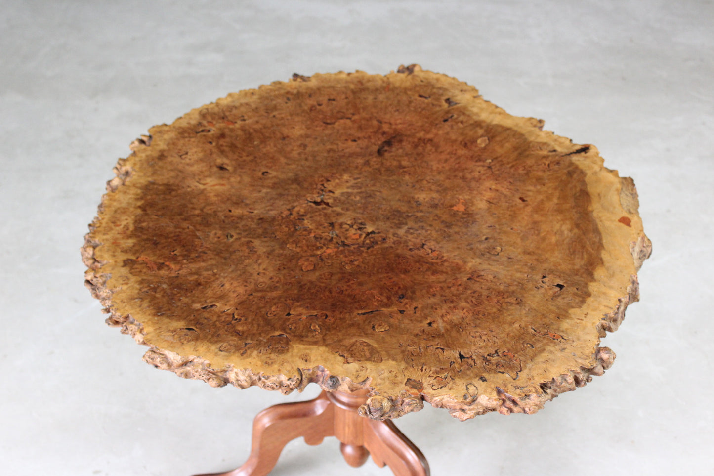 Jarrah Burr Slice Coffee Table - Kernow Furniture