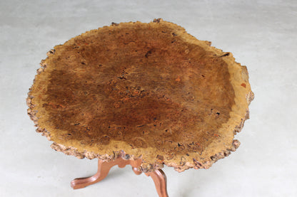 Jarrah Burr Slice Coffee Table - Kernow Furniture