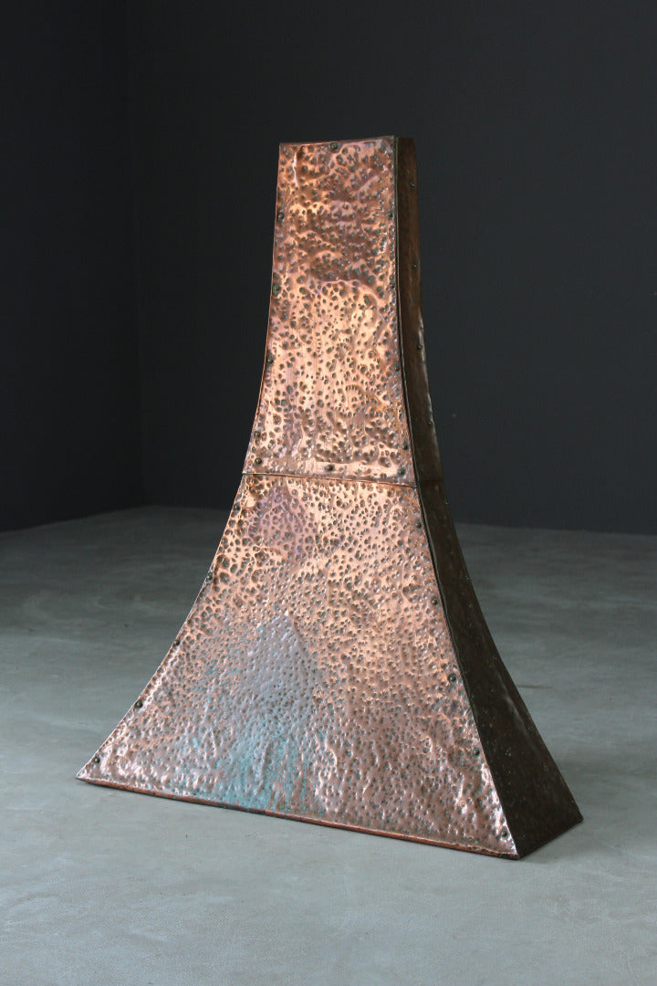 Hammered Copper Chimney Hood - Kernow Furniture