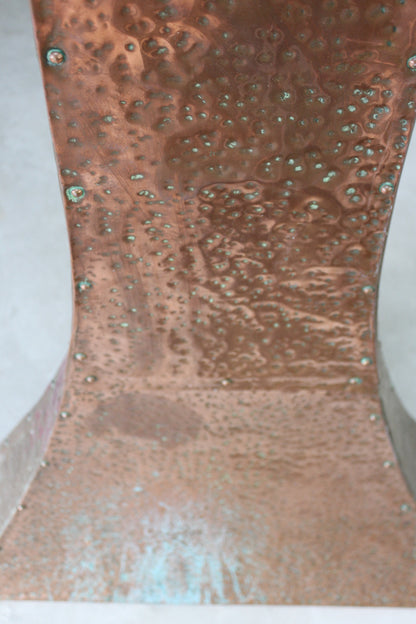 Hammered Copper Chimney Hood - Kernow Furniture