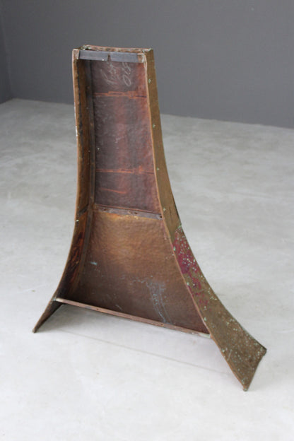 Hammered Copper Chimney Hood - Kernow Furniture