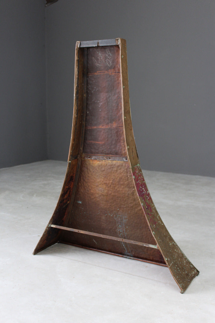 Hammered Copper Chimney Hood - Kernow Furniture