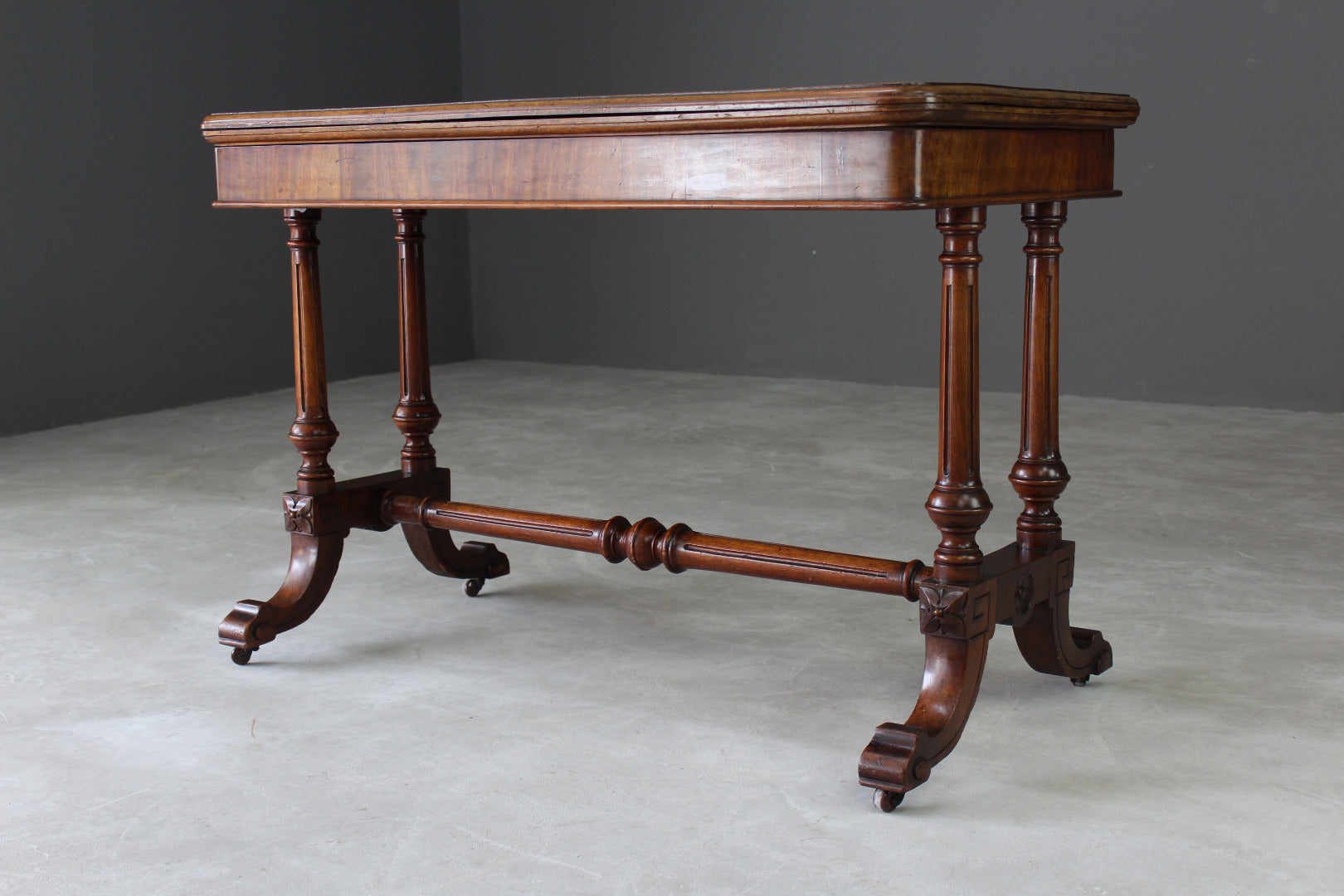 Victorian Mahogany Games Table - Kernow Furniture