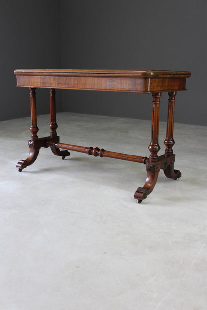 Victorian Mahogany Games Table - Kernow Furniture