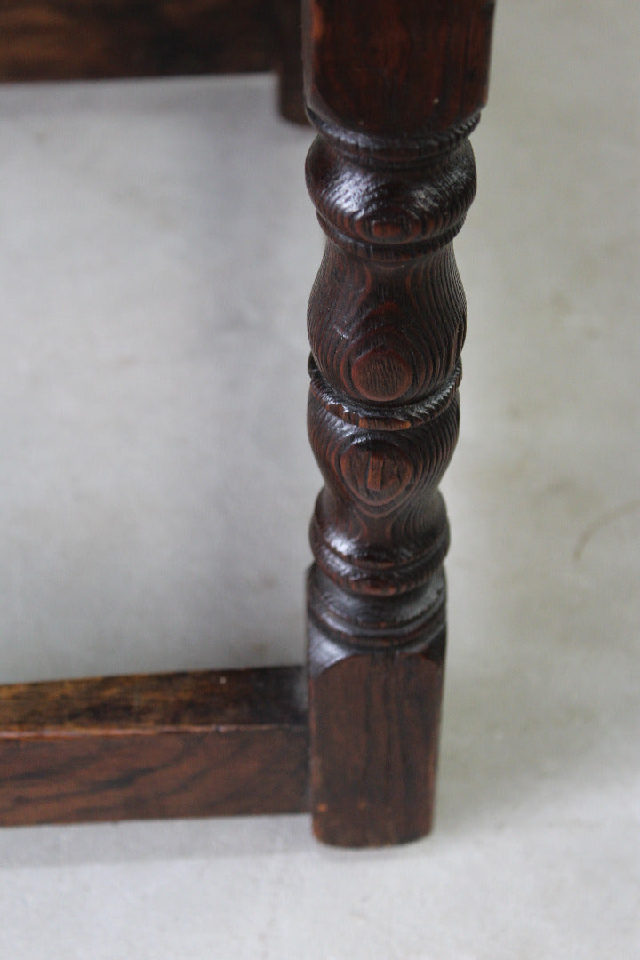 Small 17th Century Style Oak Side Cupboard - Kernow Furniture