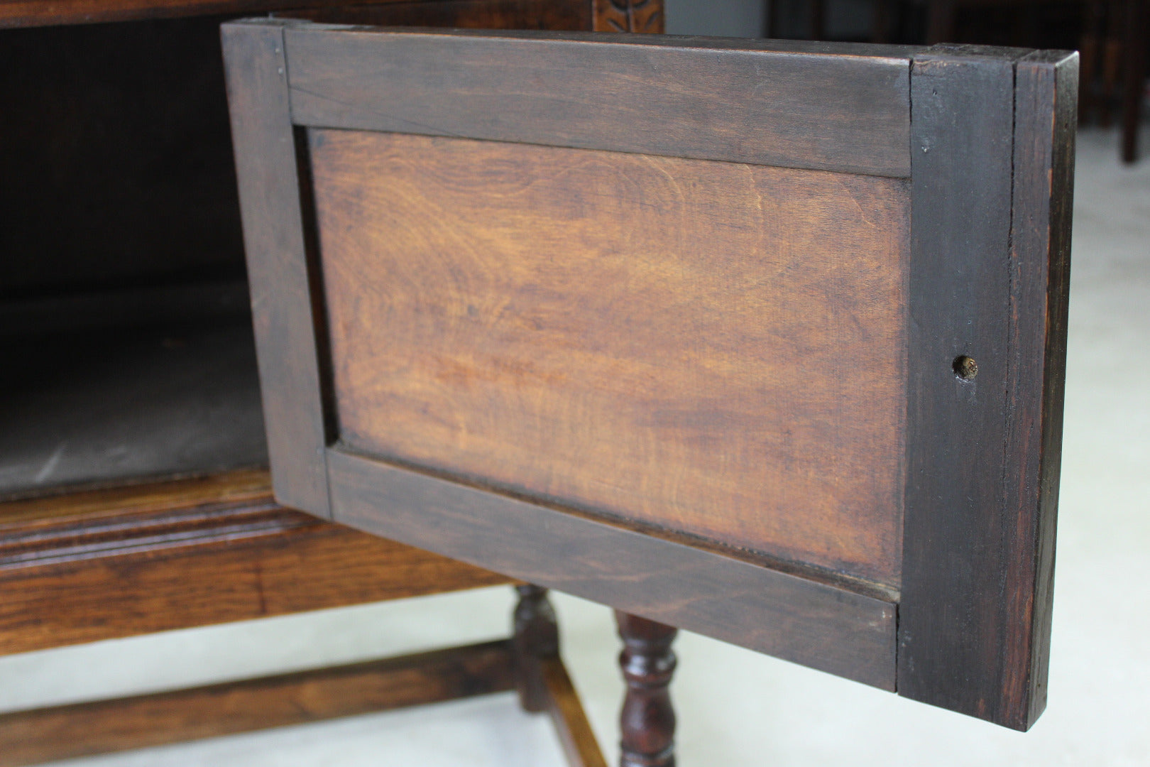 Small 17th Century Style Oak Side Cupboard - Kernow Furniture