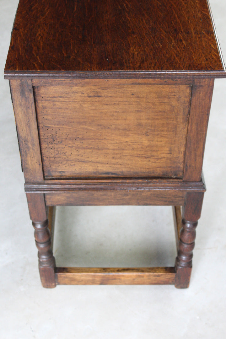 Small 17th Century Style Oak Side Cupboard - Kernow Furniture