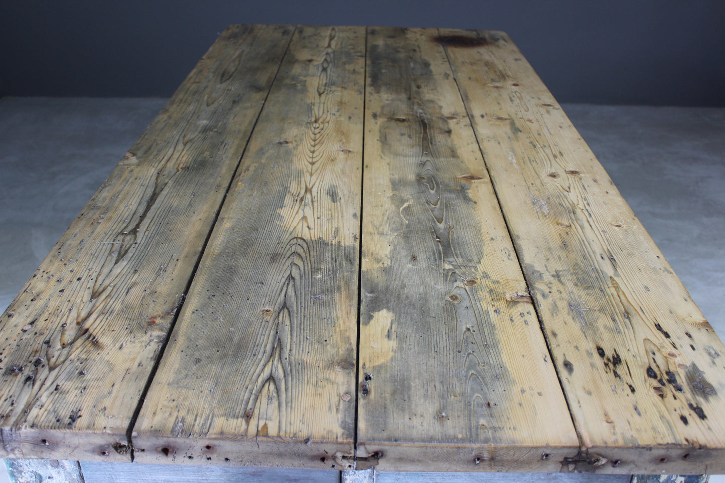 Large Victorian Pine Work Table - Kernow Furniture