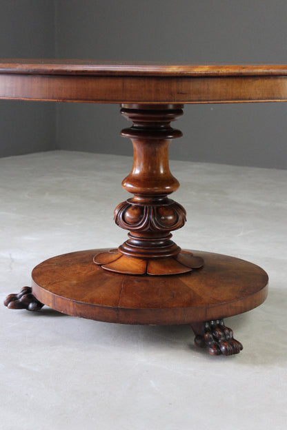 Victorian Round Mahogany Tilt Top Table - Kernow Furniture