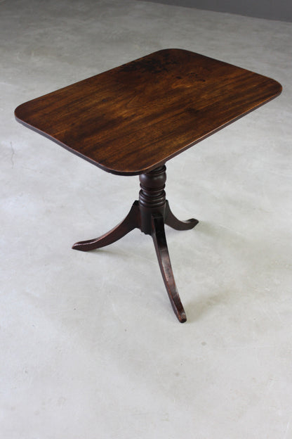 Antique Mahogany Tilt Top Table - Kernow Furniture