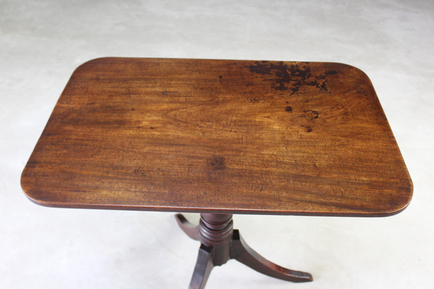 Antique Mahogany Tilt Top Table - Kernow Furniture