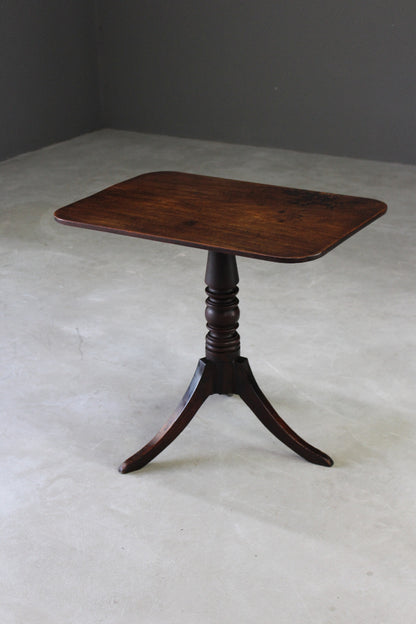 Antique Mahogany Tilt Top Table - Kernow Furniture