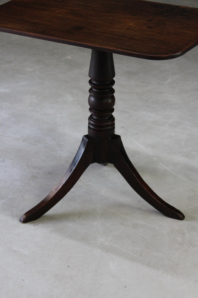 Antique Mahogany Tilt Top Table - Kernow Furniture