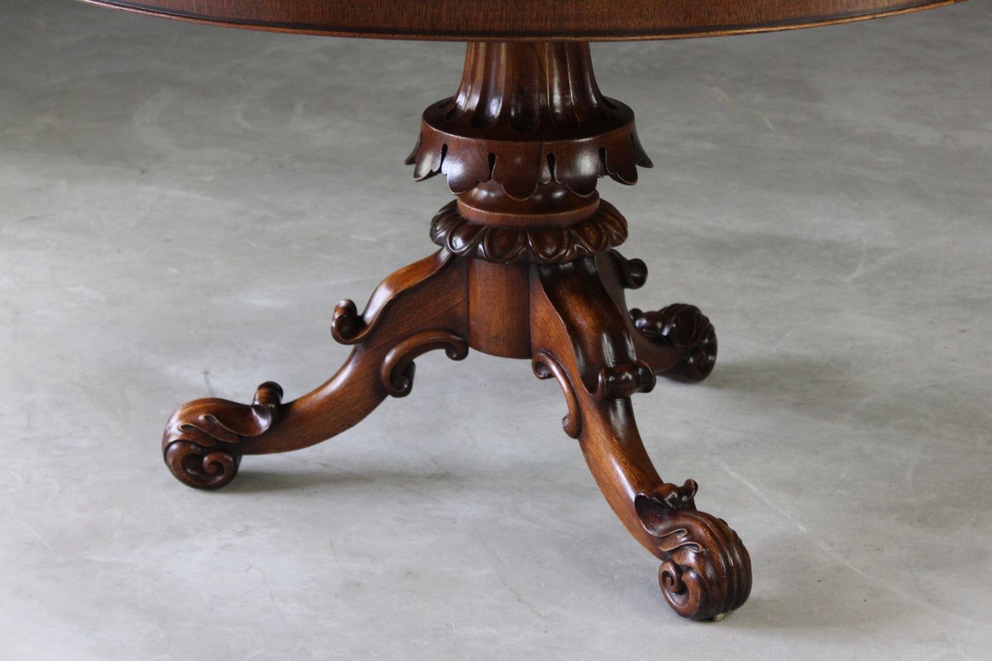 Antique Style Walnut Veneer Tilt Top Table - Kernow Furniture