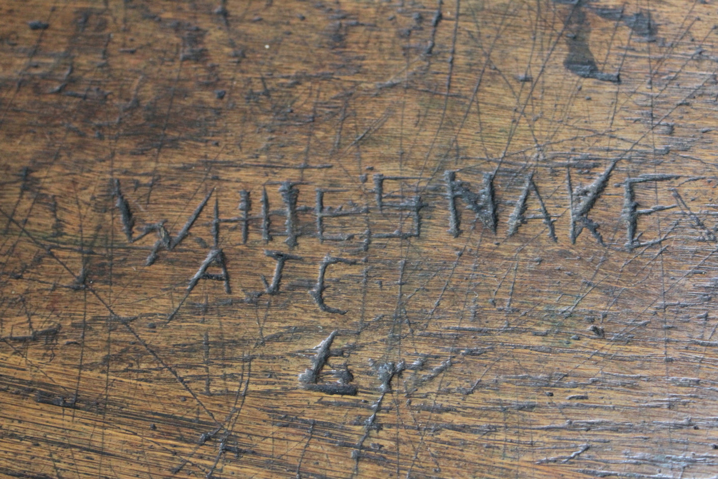 Antique Oak & Cast Iron School Desk - Kernow Furniture