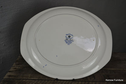 Royal Cauldon Blue Scroll Meat Plate - Kernow Furniture