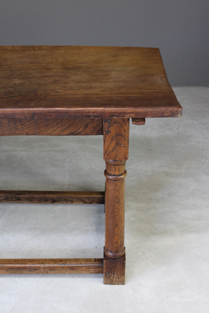 Single Plank Oak Refectory Table - Kernow Furniture