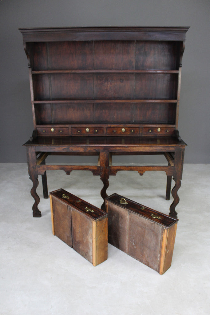 Antique Oak Kitchen Dresser - Kernow Furniture