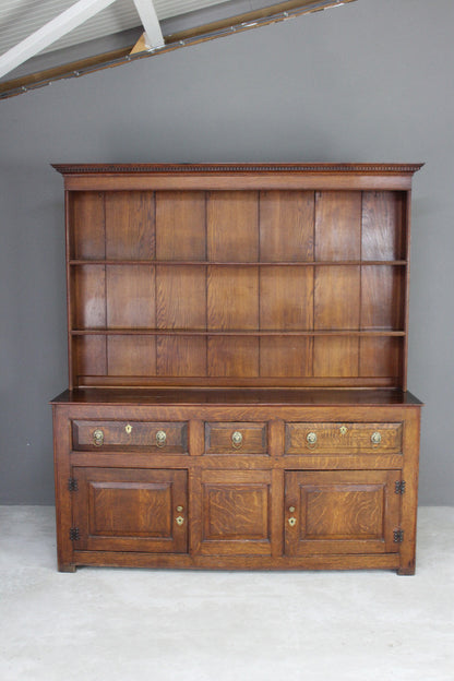 Antique Georgian Oak Welsh Dresser - Kernow Furniture