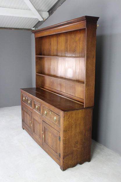 Antique Georgian Oak Welsh Dresser - Kernow Furniture