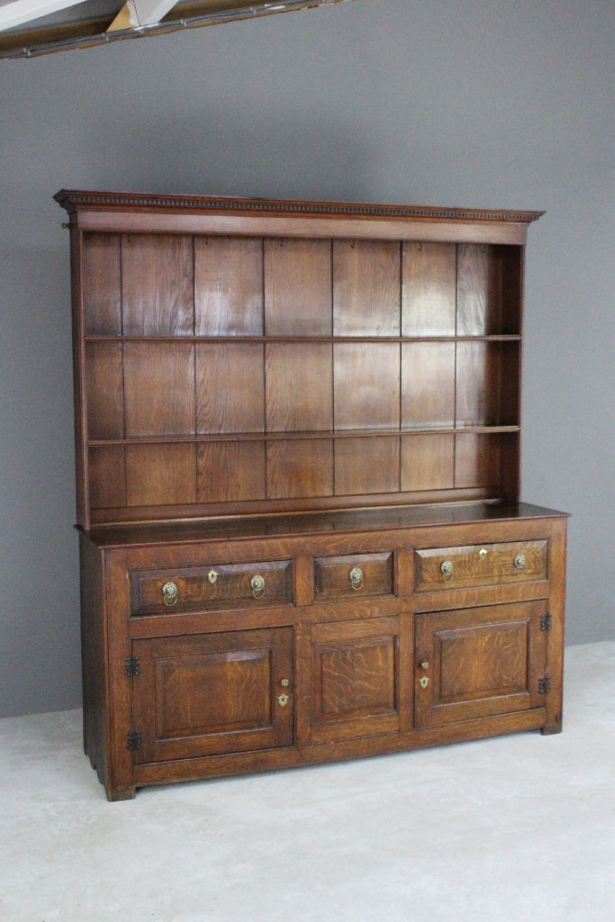 Antique Georgian Oak Welsh Dresser - Kernow Furniture