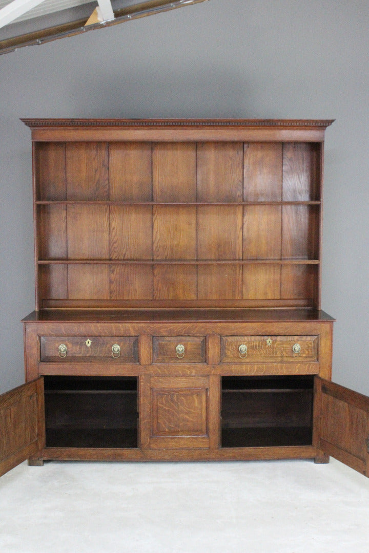 Antique Georgian Oak Welsh Dresser - Kernow Furniture