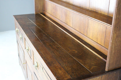 Antique Georgian Oak Welsh Dresser - Kernow Furniture