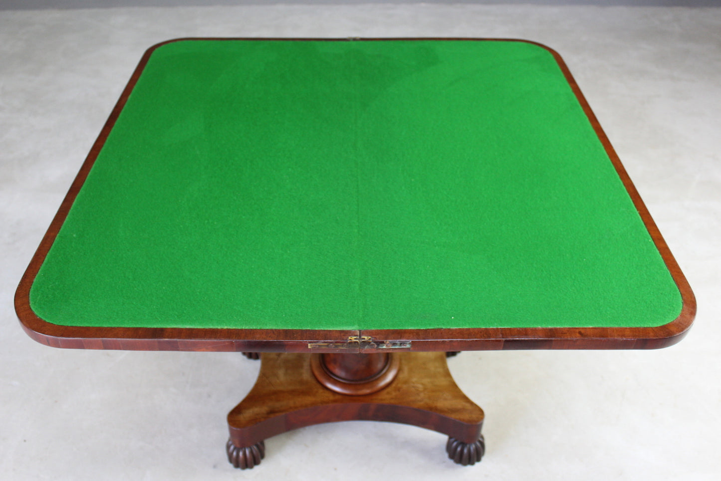 Antique Mahogany Games Table - Kernow Furniture