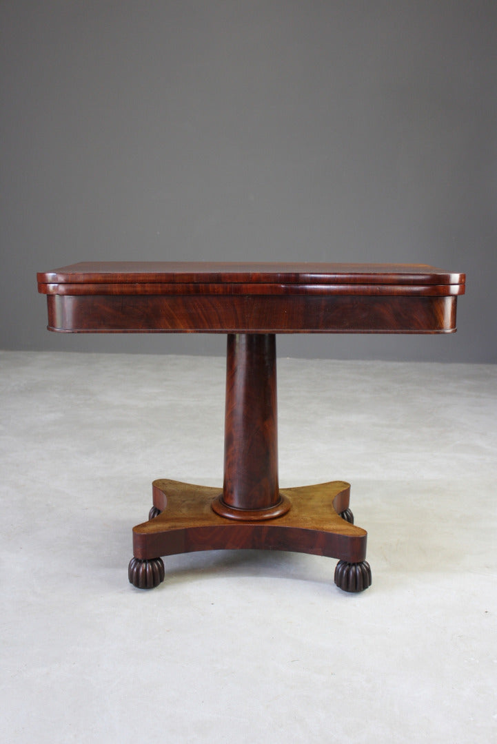 Antique Mahogany Games Table - Kernow Furniture