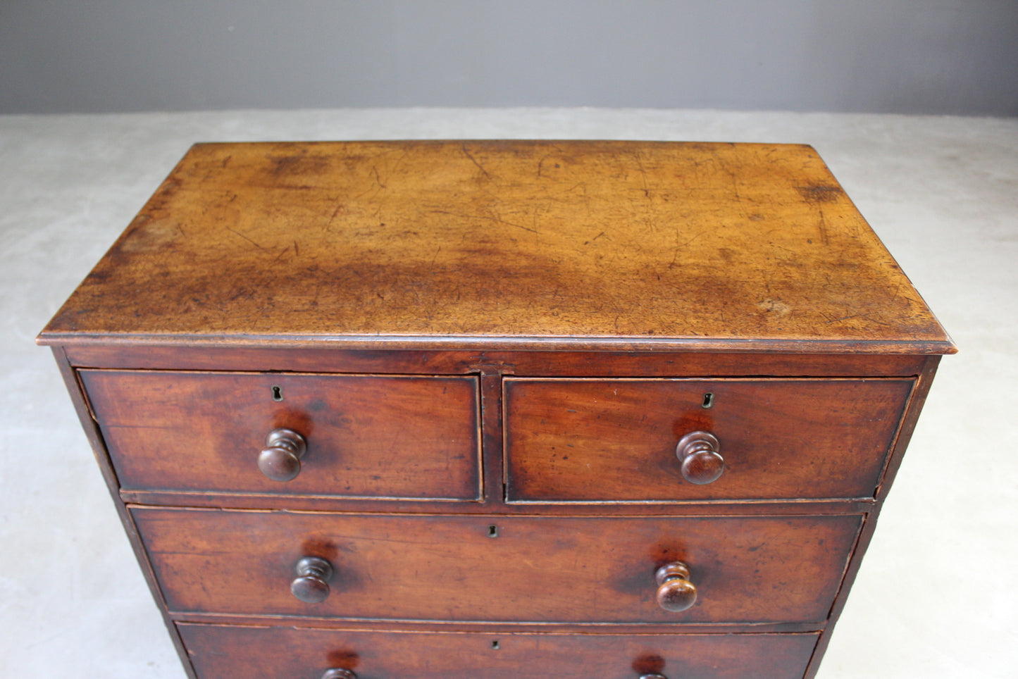 Georgian Mahogany Chest of Drawers - Kernow Furniture