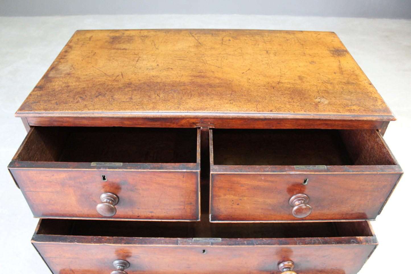 Georgian Mahogany Chest of Drawers - Kernow Furniture