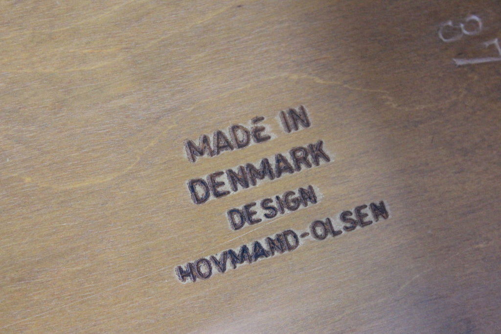 4 Retro Danish Hovman Olsen Dining Chairs - Kernow Furniture