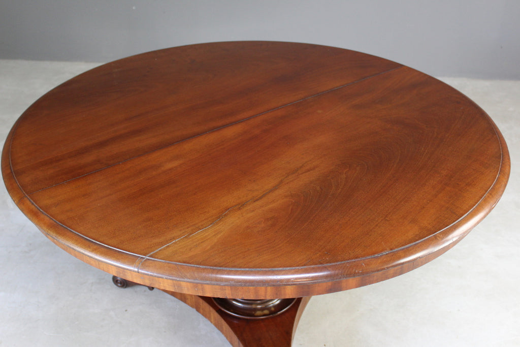 Antique Victorian Mahogany Tilt Top Table - Kernow Furniture