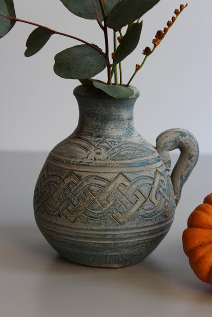 Celtic Style Pottery Jug - Kernow Furniture