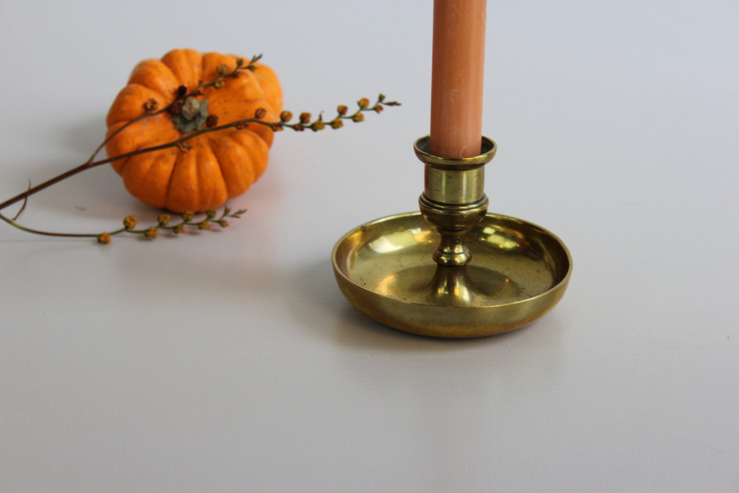 Solid Brass Candle Holder - Kernow Furniture