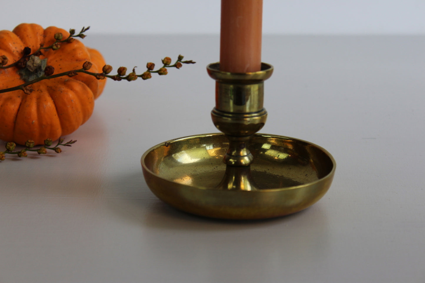 Solid Brass Candle Holder - Kernow Furniture