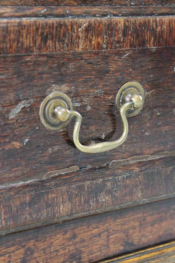 Rustic Oak Georgian Mule Chest - Kernow Furniture