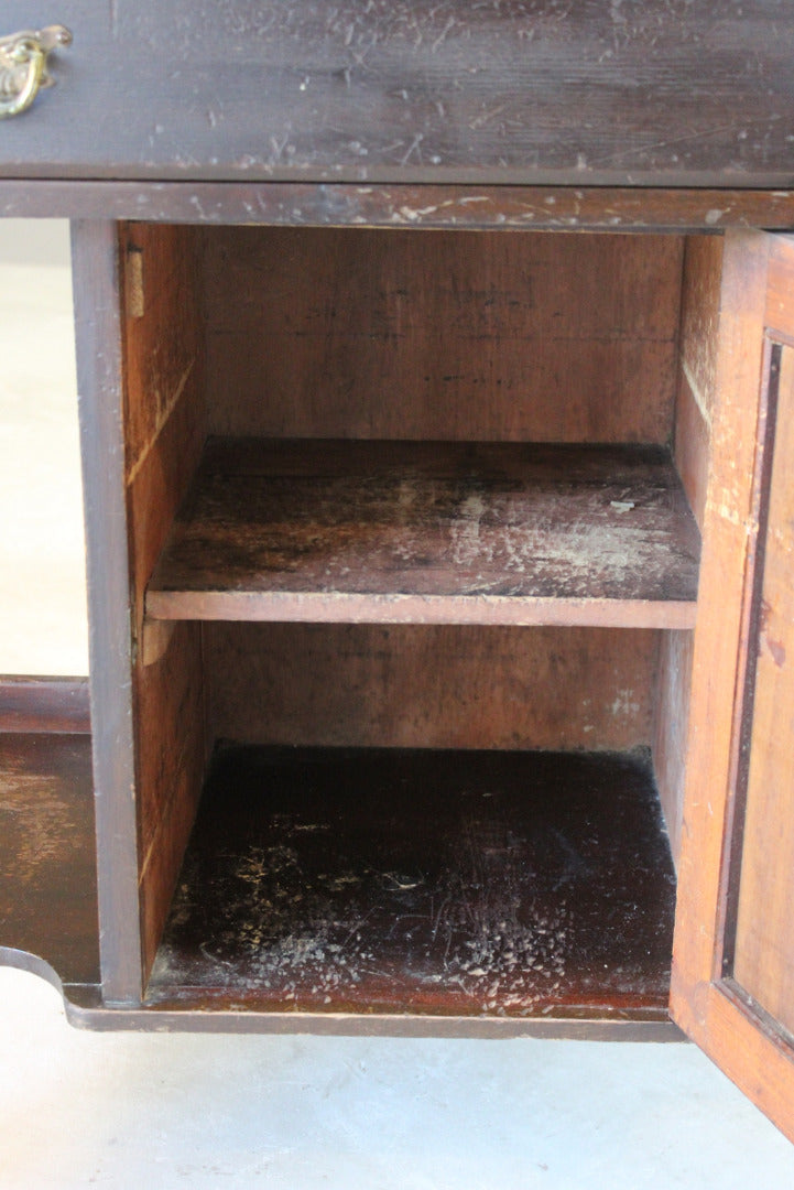 Antique Marble Top Tiled Back Washstand - Kernow Furniture
