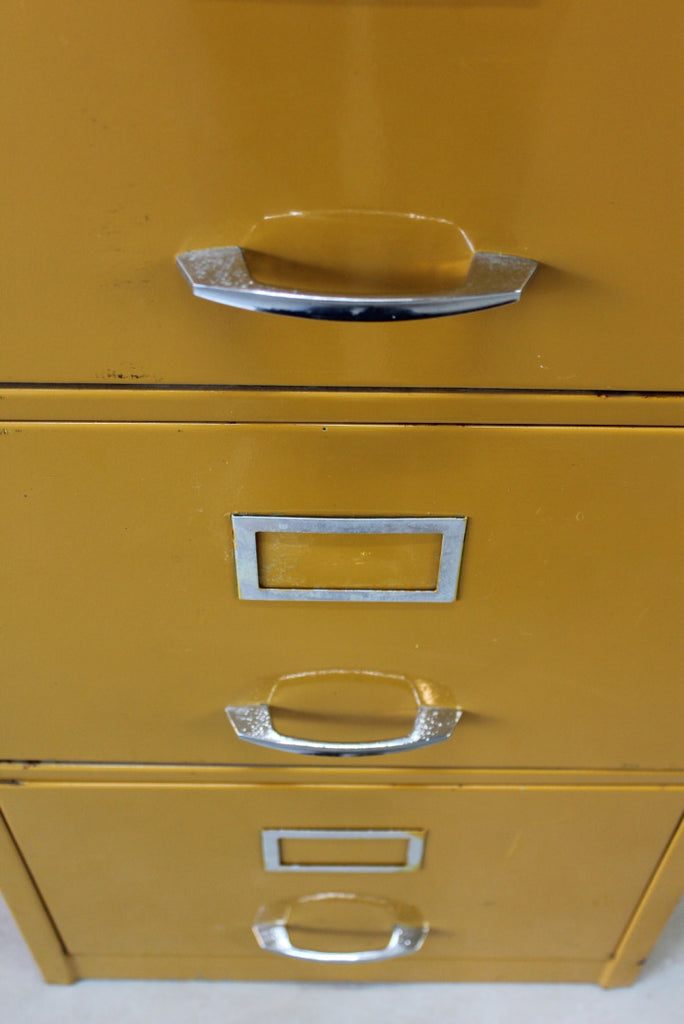 Vintage Yellow Metal Filing Kernow Furniture