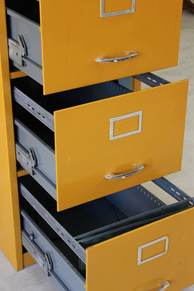 Vintage Yellow Metal Filing Kernow Furniture