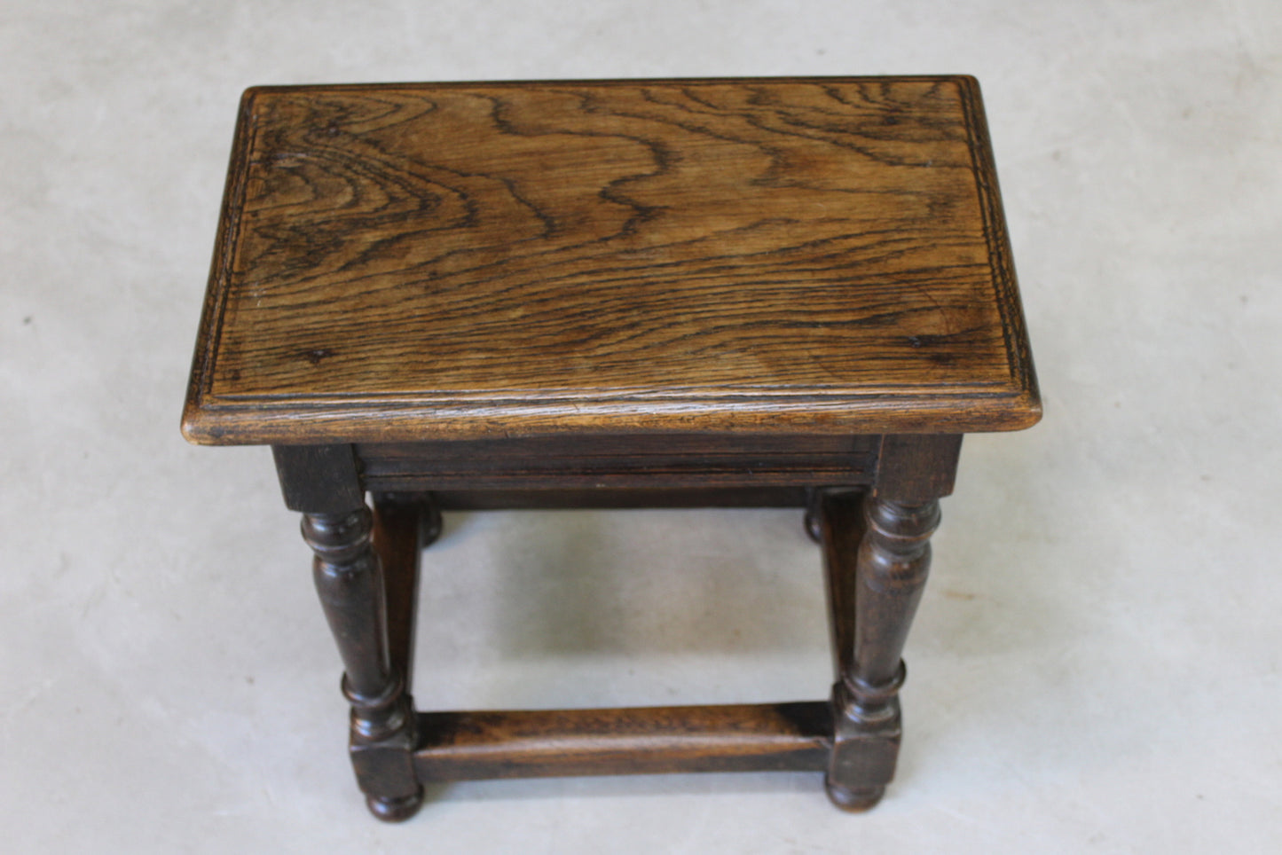 Antique Oak Joint Stool - Kernow Furniture