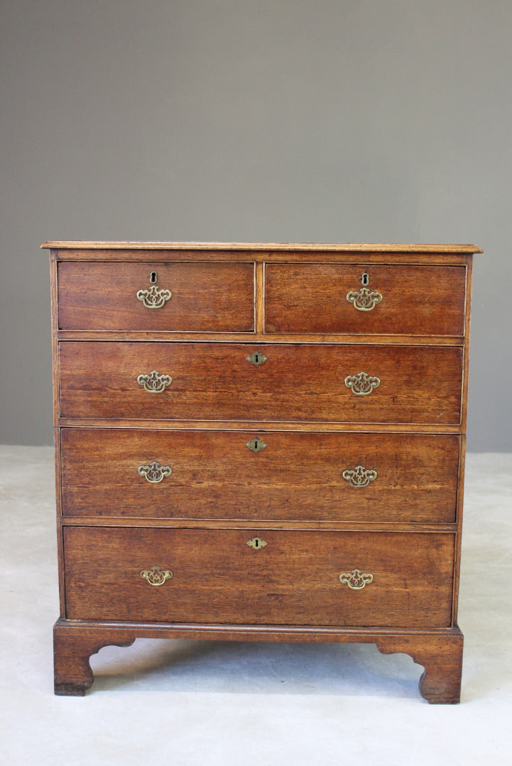 Antique Oak Georgian Chest of Drawers - Kernow Furniture