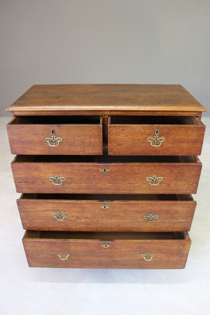 Antique Oak Georgian Chest of Drawers - Kernow Furniture