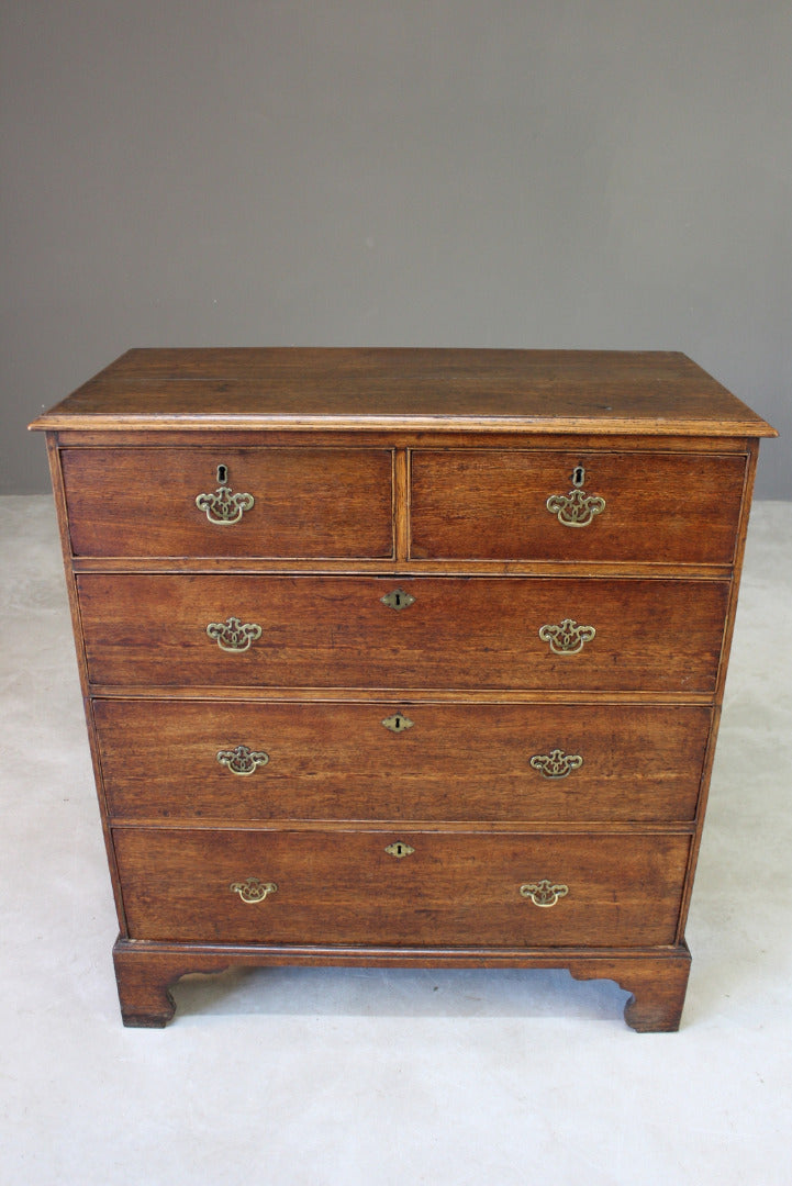 Antique Oak Georgian Chest of Drawers - Kernow Furniture