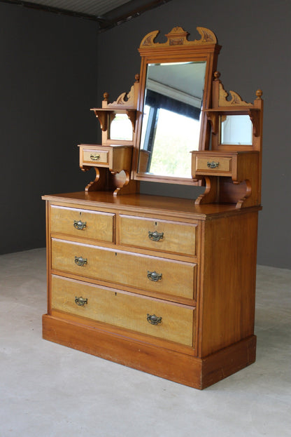 Satin Walnut Dressing Chest - Kernow Furniture